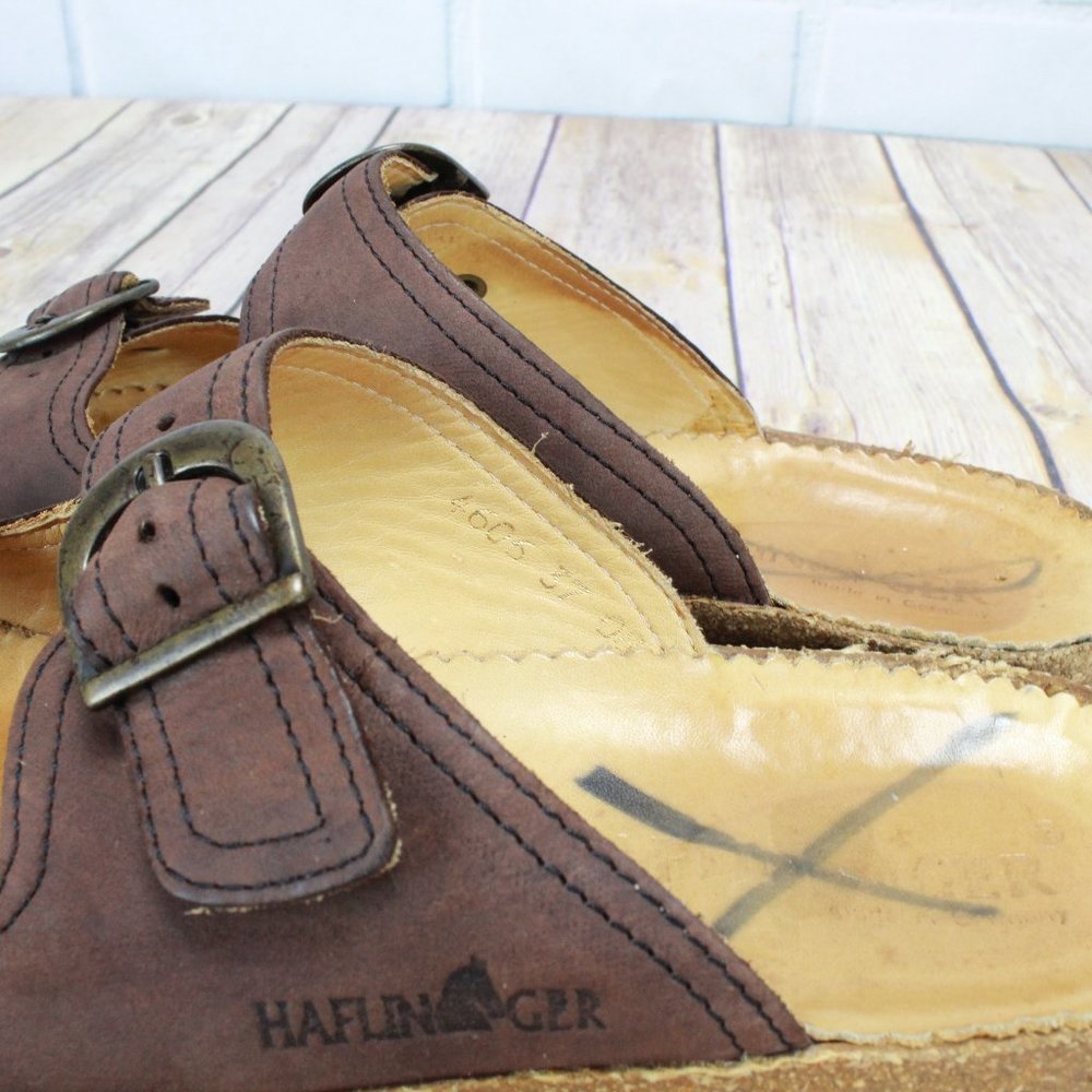 Haflinger Two Strap Buckle Leather Sandals Sz 6 US - Picture 7 of 8